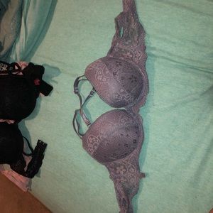 Purple push up bra